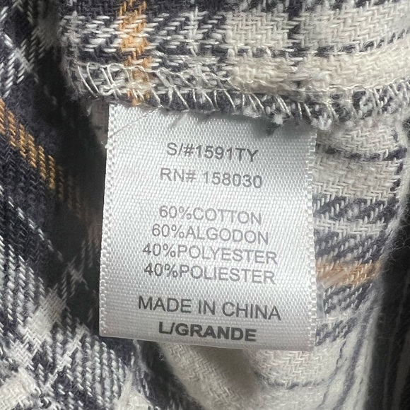 The Beatles Lonely Hearts Band Upcycled Graphic Flannel - Picture 10 of 10